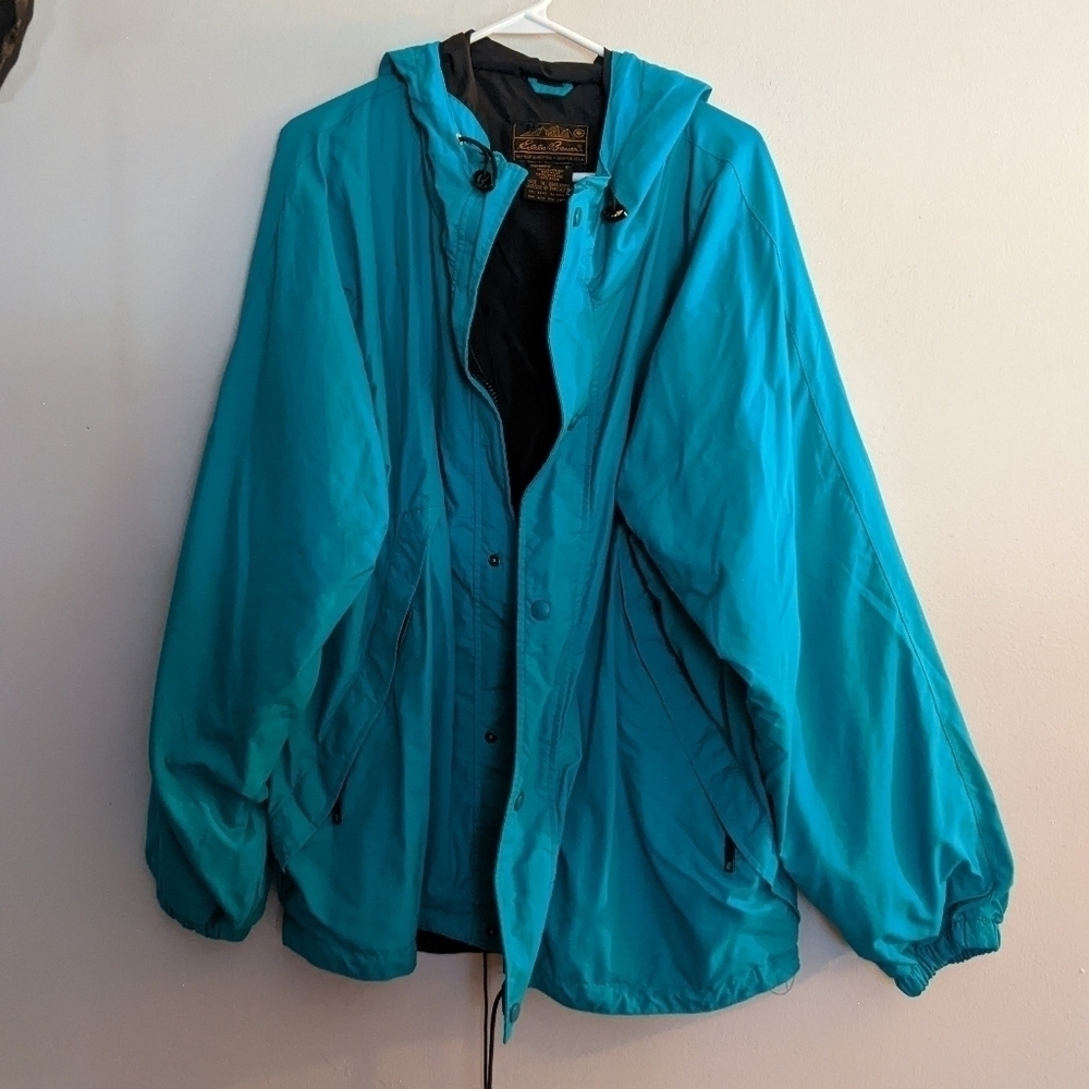 Vintage Eddie Bauer Men's Ultrex Jacket Large Blue/Green